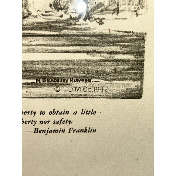 Independence Hall M Bradbury Hunmer Philadelphia PA T.D.M. Co 1942 - Picture 10 of 16